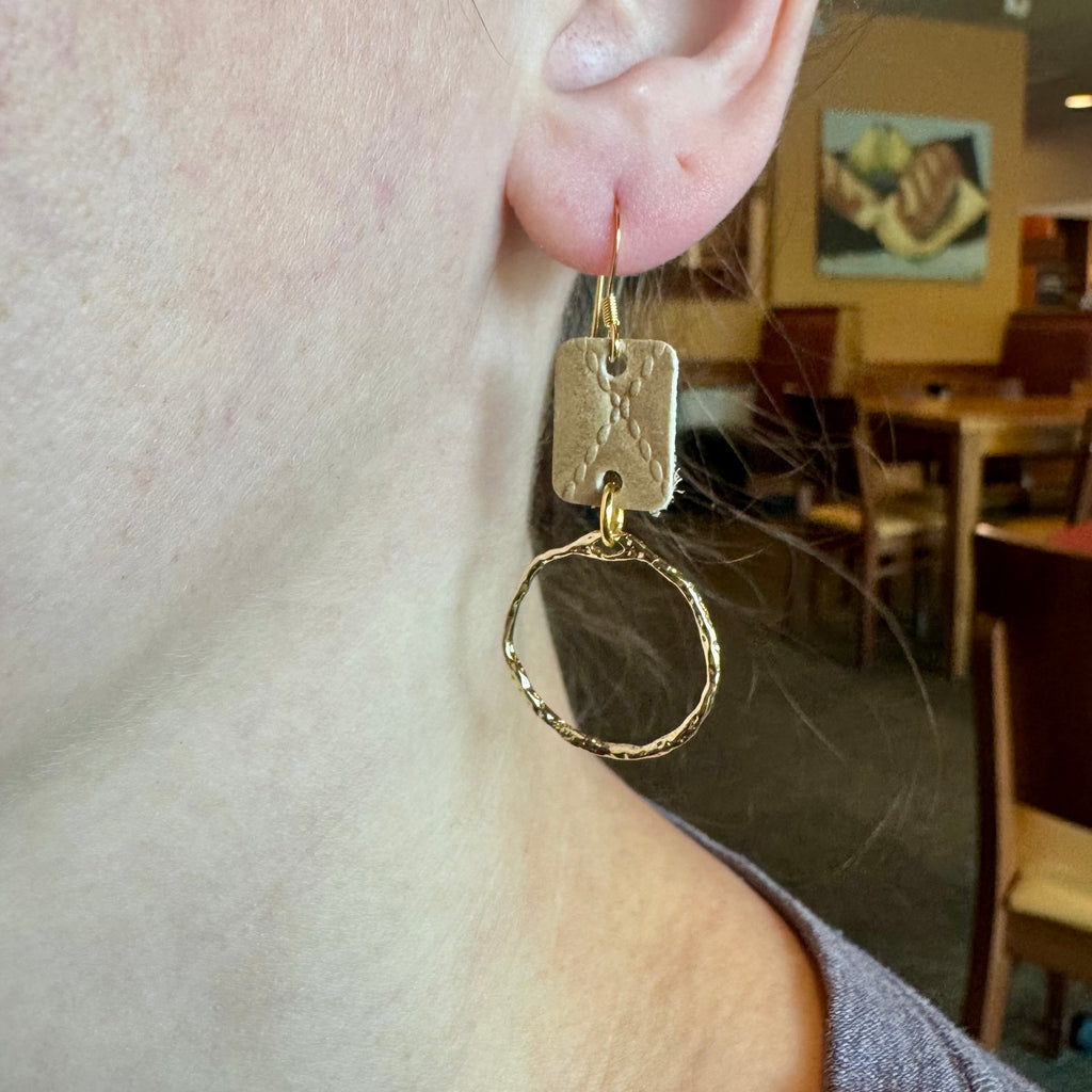 Quilt Leather Topped Circles