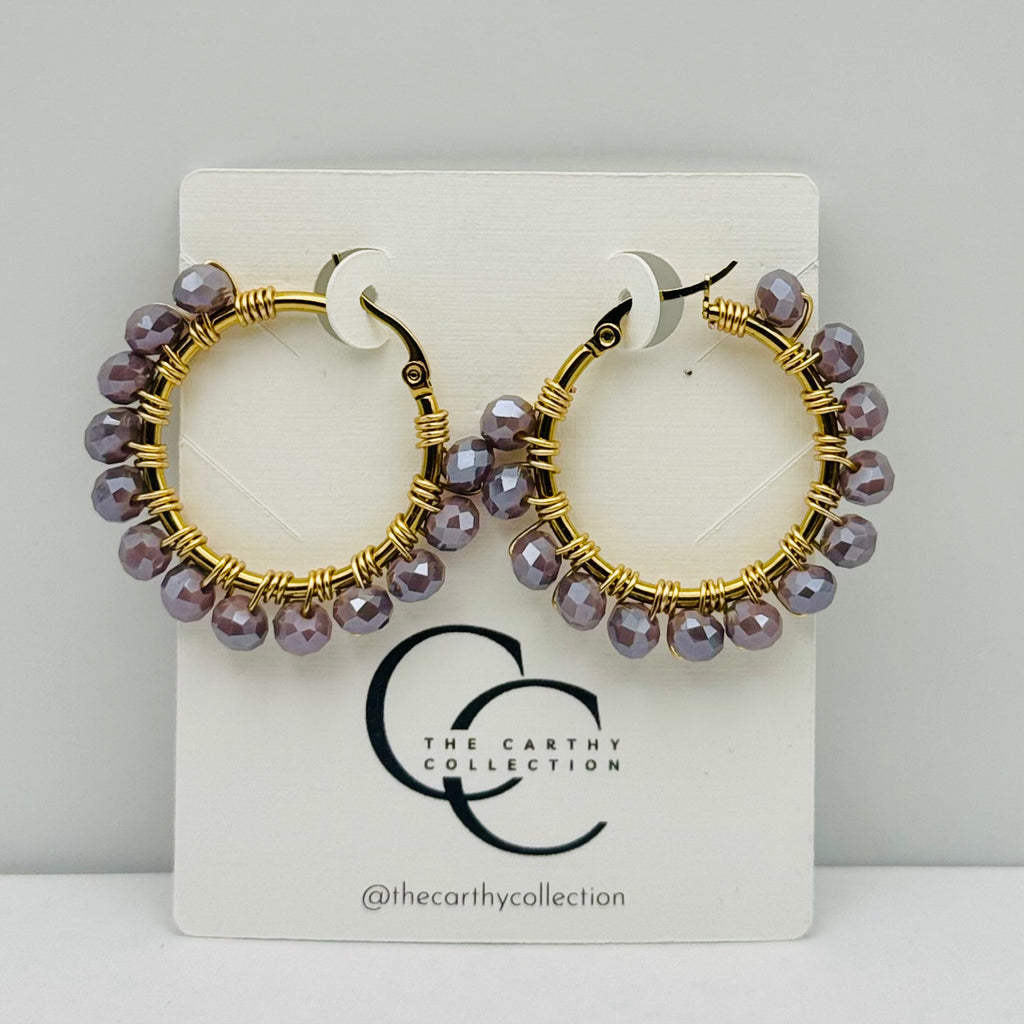 Prism Hoops | Handcrafted Japanese Crystal Earrings