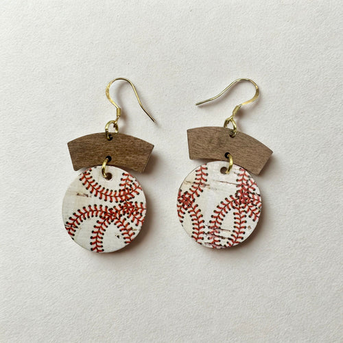 Baseball Earrings