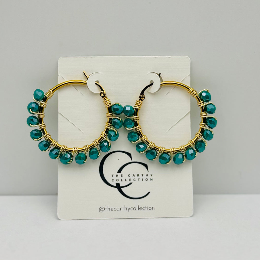 Prism Hoops | Handcrafted Japanese Crystal Earrings