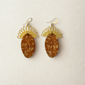 Solstice Earrings | Brass + Cork