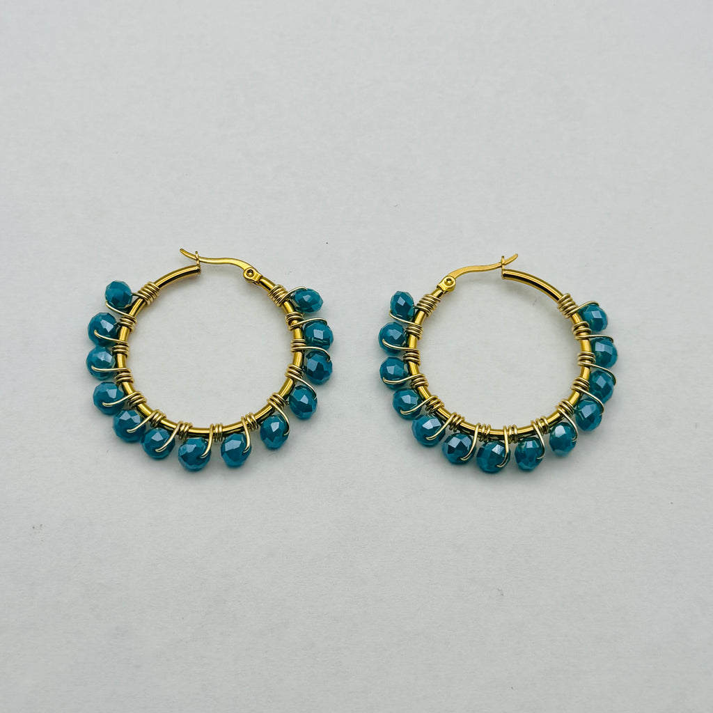 Prism Hoops | Handcrafted Japanese Crystal Earrings