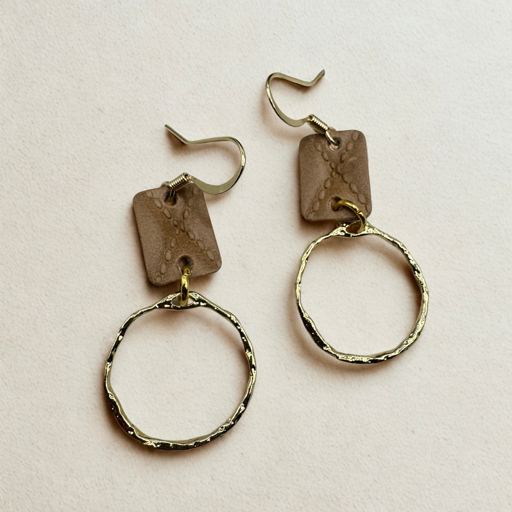Quilt Leather Topped Circles