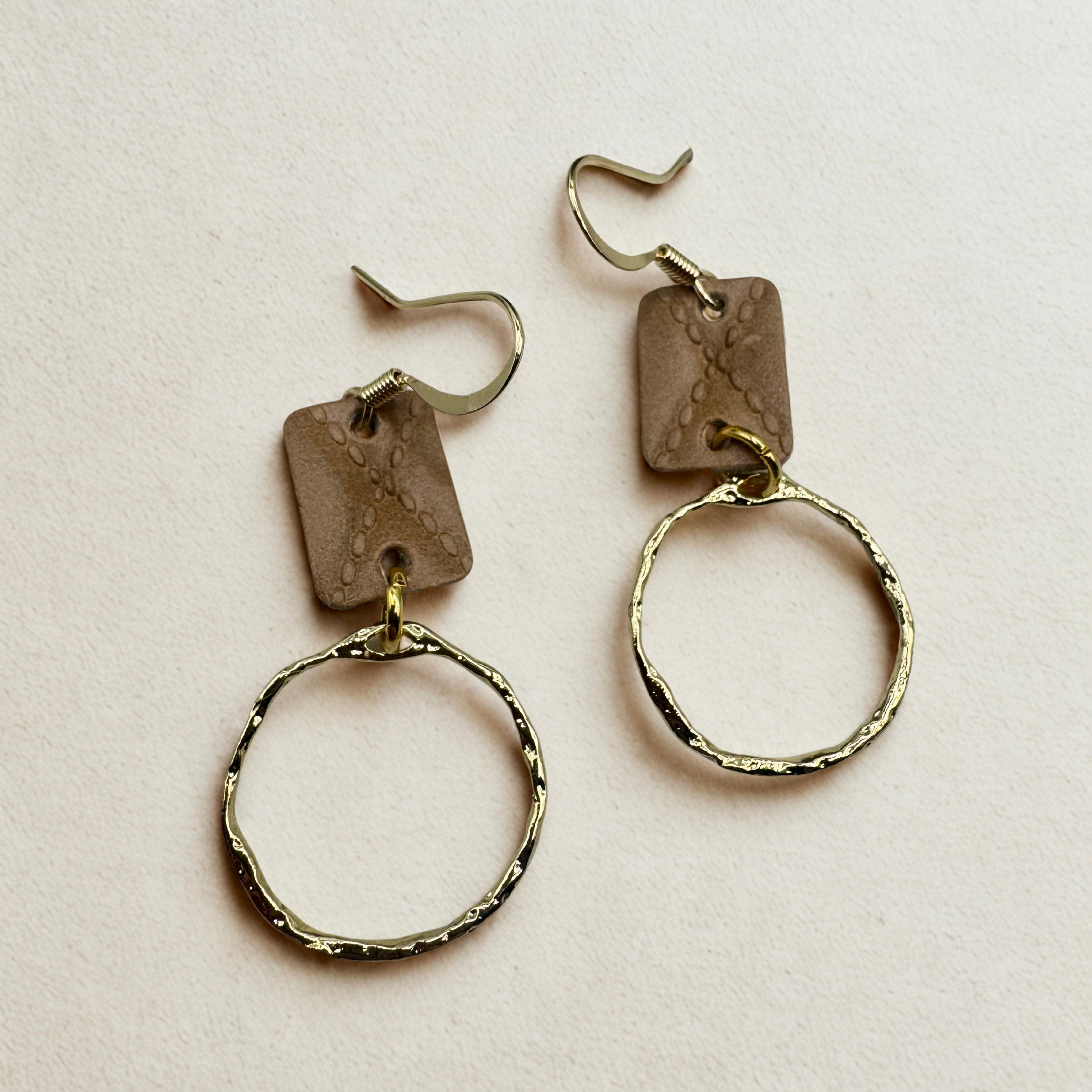 Quilt Leather Topped Circles