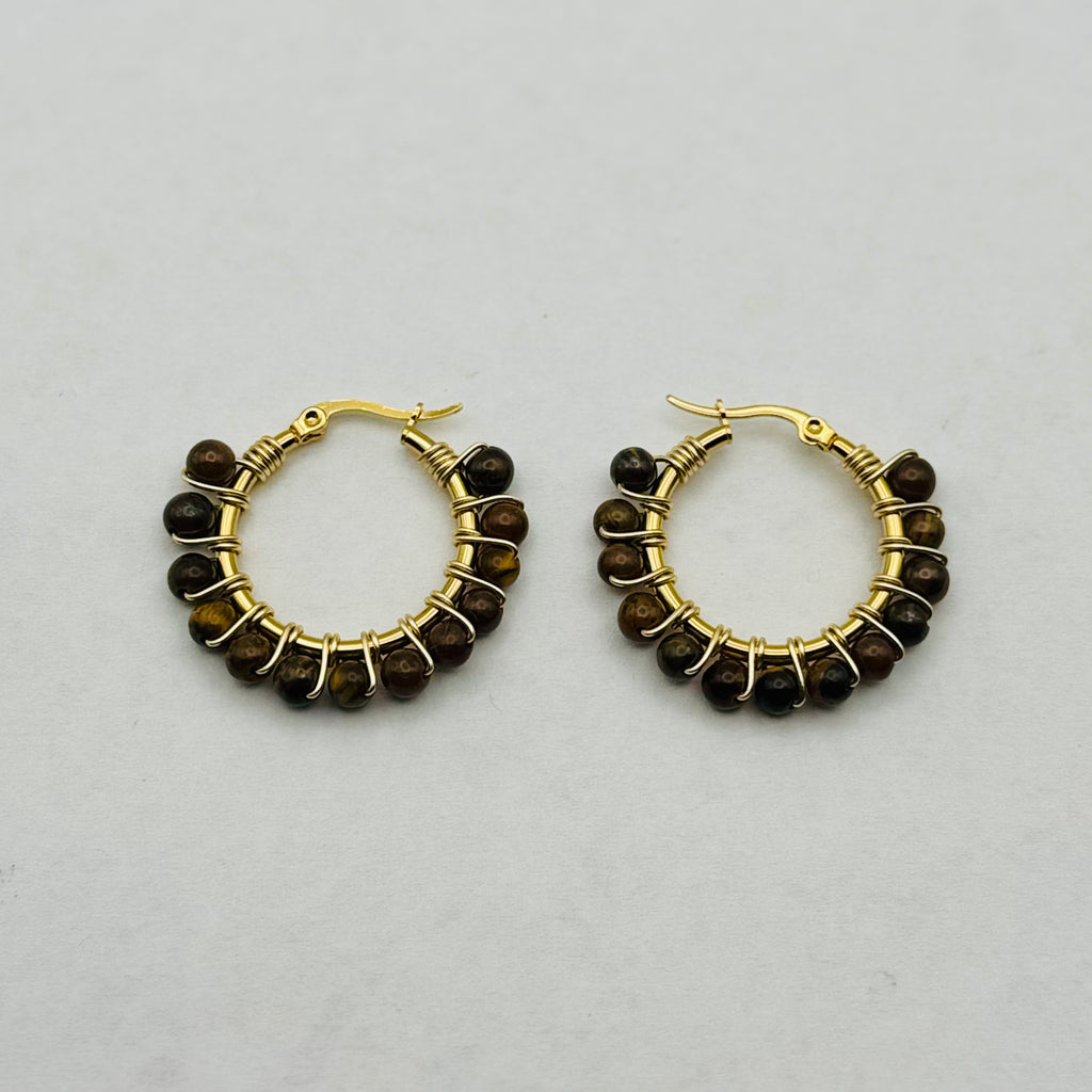 Harmony Hoops | Handcrafted Gemstone Earrings