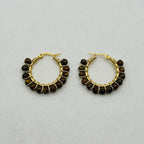 Harmony Hoops | Handcrafted Gemstone Earrings