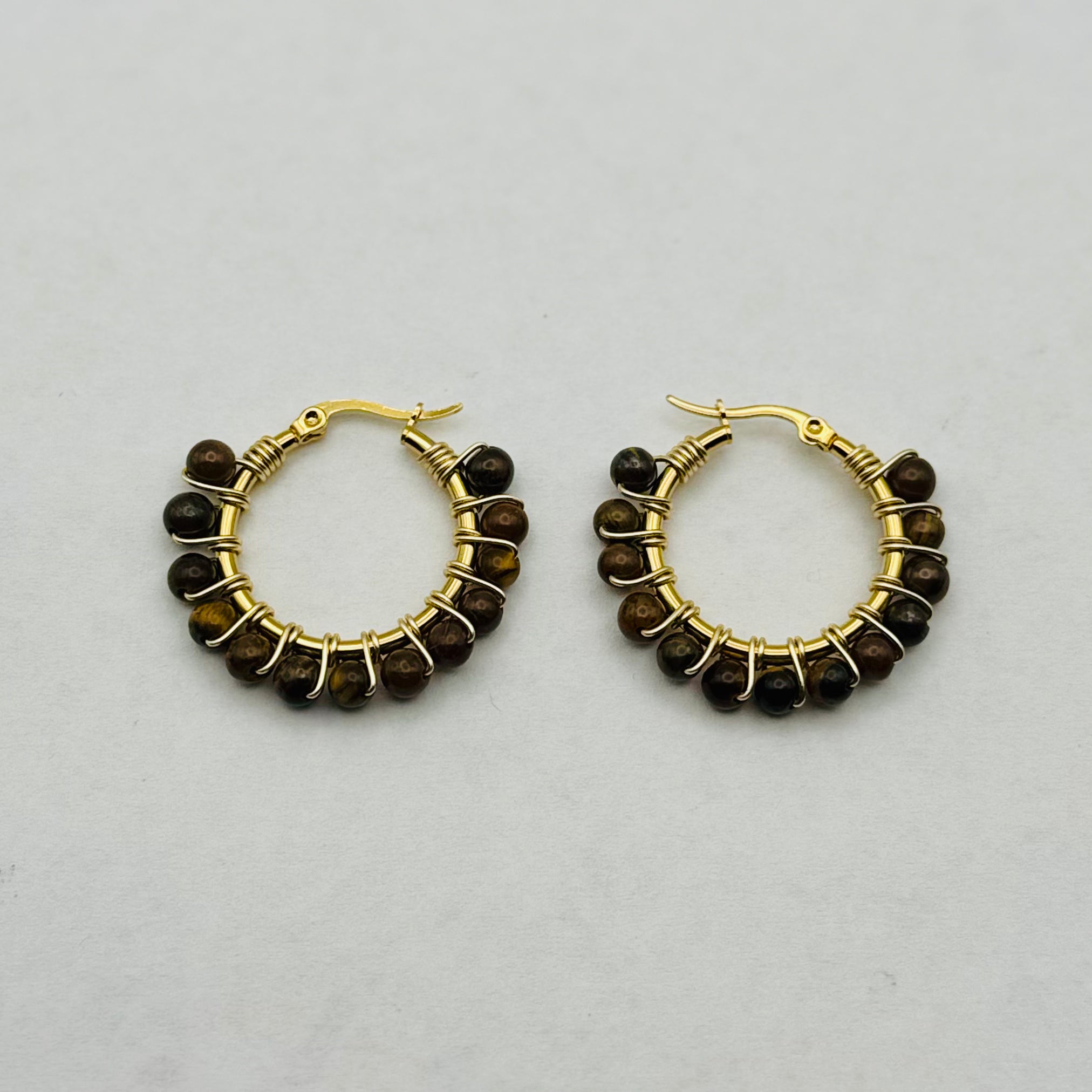Harmony Hoops | Handcrafted Gemstone Earrings