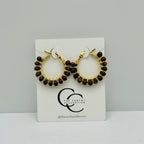 Harmony Hoops | Handcrafted Gemstone Earrings