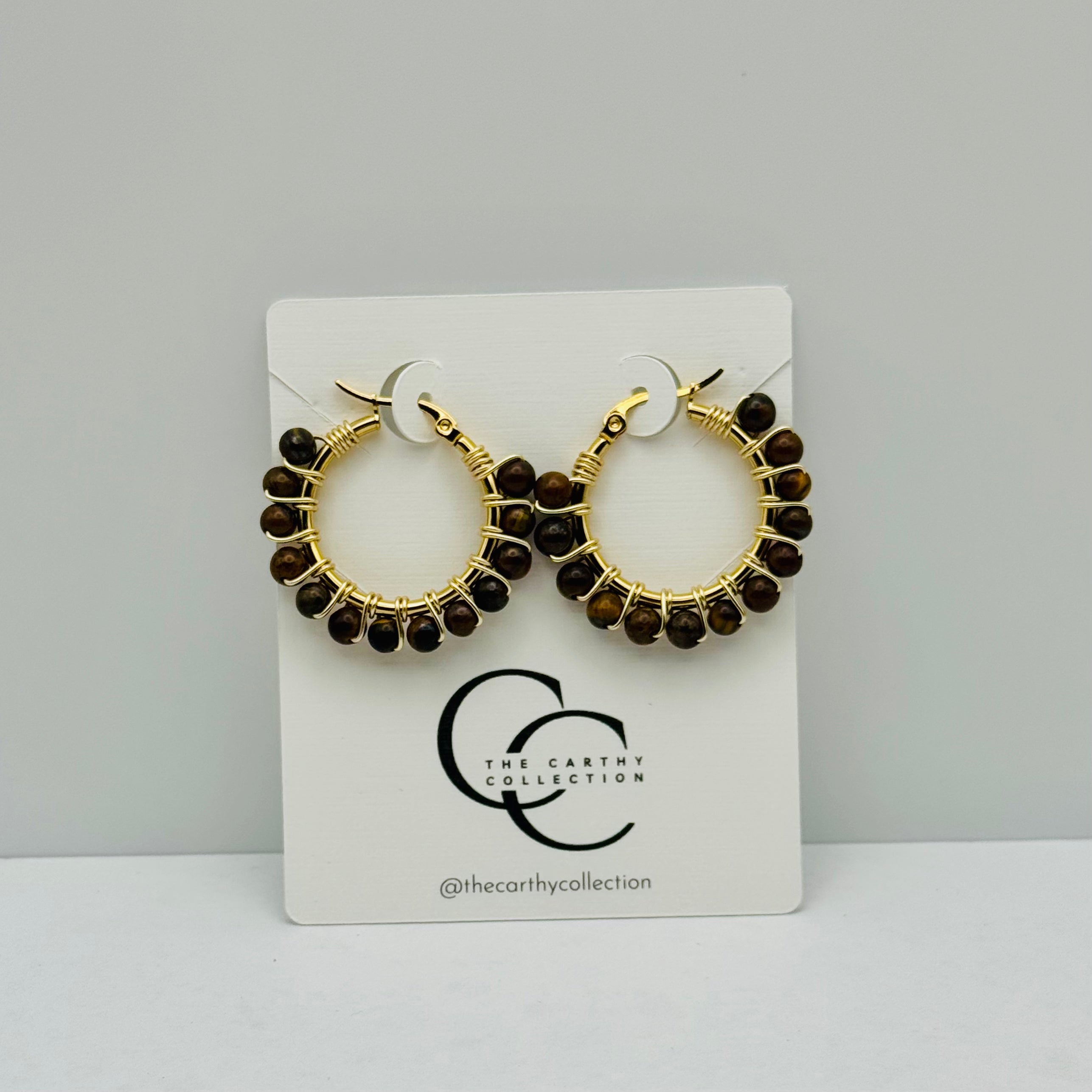 Harmony Hoops | Handcrafted Gemstone Earrings